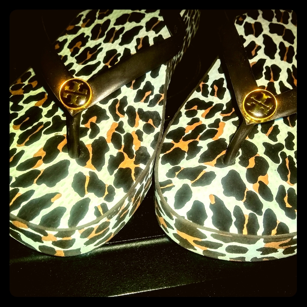 Tory Burch flip flop wedges